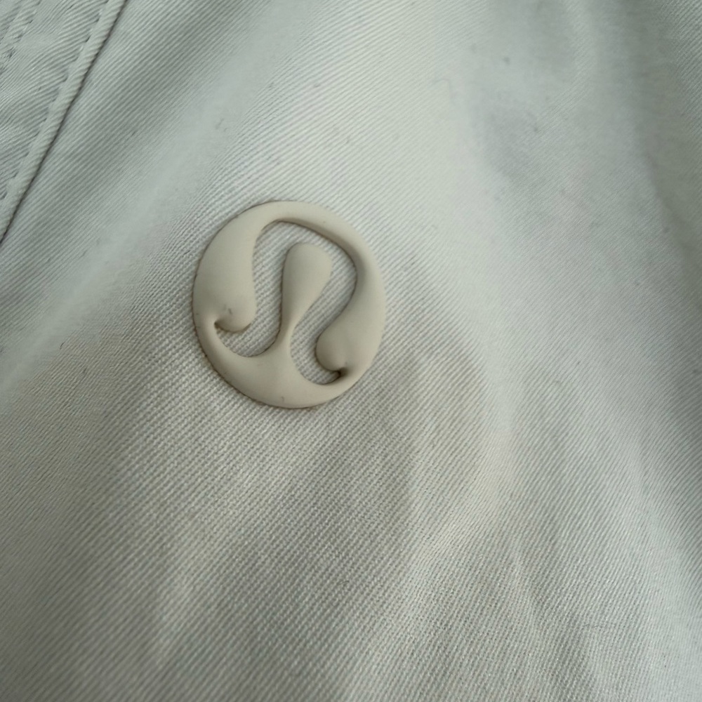 Lululemon Wide Leg Parachute Pants Bungee Strap Ankles in Off-White Size L